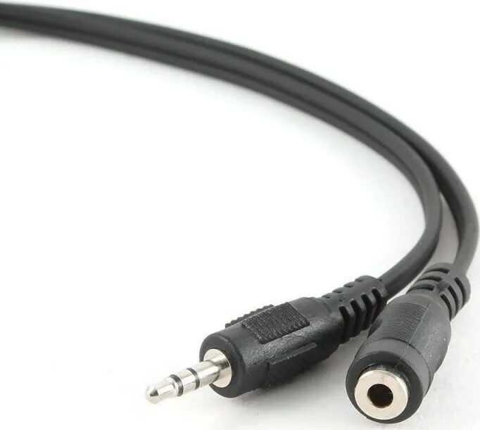 Cablexpert Καλώδιο Ήχου 3.5mm male - 3.5mm female Μαύρο 2m με Επίχρυσους Ακροδέκτες CCA-423-2M - Image 1