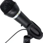 Gembird MIC-D-04 Πυκνωτικό Μικρόφωνο 3.5mm Χειρός, Επιτραπέζιο για Φωνητικά