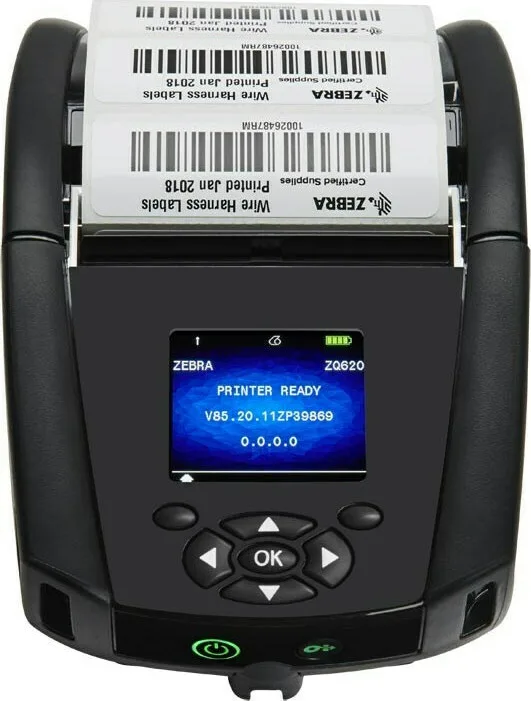 Zebra ZQ620 Φορητός Εκτυπωτής Ετικετών Απευθείας Μεταφοράς Bluetooth / Wi-Fi 203 dpi ZQ62-AUWAEC1-00 - Image 1