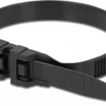 DeLock Δεματικά Καλωδίων Πλαστικά 1000mmx9mm σε Μαύρο χρώμα (10τμχ) (18891)
