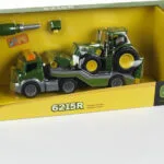 Klein John Deere Νταλίκα+ Σετ με Τρακτέρ 1:24 Αγροτικό για 3+ Ετών