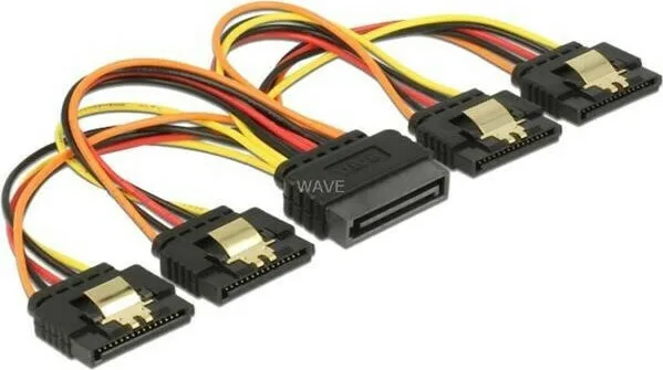 DeLock 15-Pin Sata - 15-Pin Sata Cable 0.15m Κόκκινο 60156 - Image 1