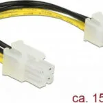 DeLock 4-Pin EPS - 4 Pin EPS Cable 0.15m Μαύρο 85450
