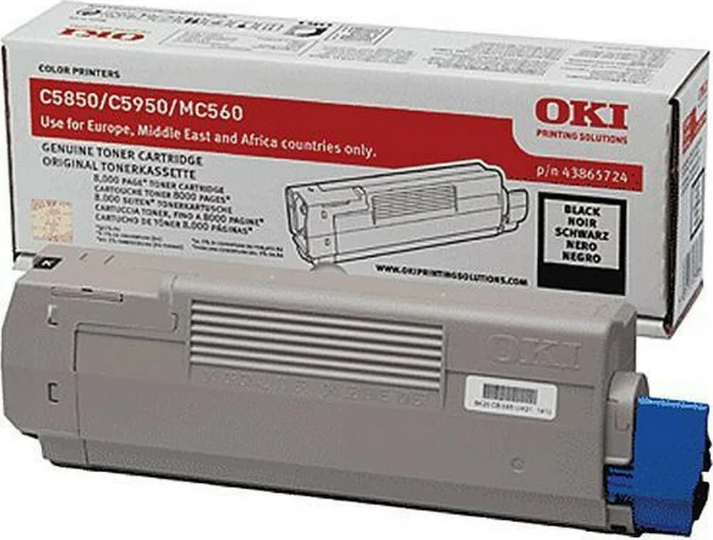 20210302121142_oki_43865724_black.jpeg OKI 43865724 Γνήσιο Toner Laser Εκτυπωτή Μαύρο 8000 Σελίδων 43865724 - Image 1