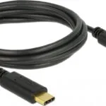 DeLock USB 2.0 Cable USB-C male - USB-C Μαύρο 2m 83324