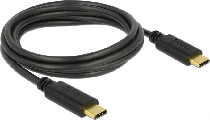 DeLock USB 2.0 Cable USB-C male - USB-C Μαύρο 2m 83324 - Image 1