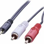 Lindy Καλώδιο Ήχου 3.5mm male - RCA male Μπλε 5m 35683