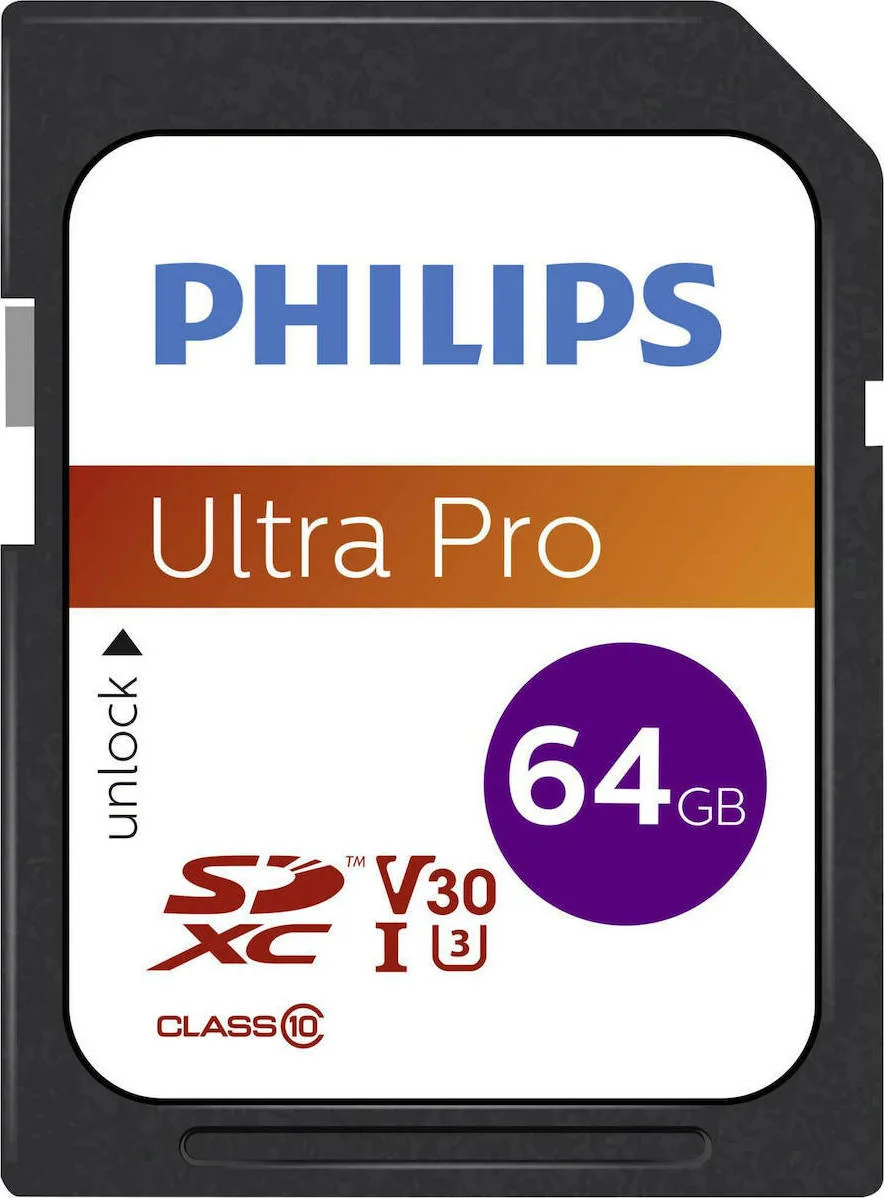 Philips Ultra Pro SDXC 64GB U3 V30 A1 UHS-I - Image 1