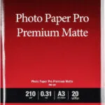 Canon PM-101 Φωτογραφικό Χαρτί Pro Premium Matte A3 210gr/m² για Εκτυπωτές Inkjet 20 Φύλλα (8657B006)