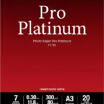 Canon PT-101 Φωτογραφικό Χαρτί Pro Platinum A3 300gr/m² για Εκτυπωτές Inkjet 20 Φύλλα (2768B017)