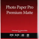 Canon PM-101 Φωτογραφικό Χαρτί Pro Premium Matte A4 (21x30) 210gr/m² για Εκτυπωτές Inkjet 20 Φύλλα (8657B005)