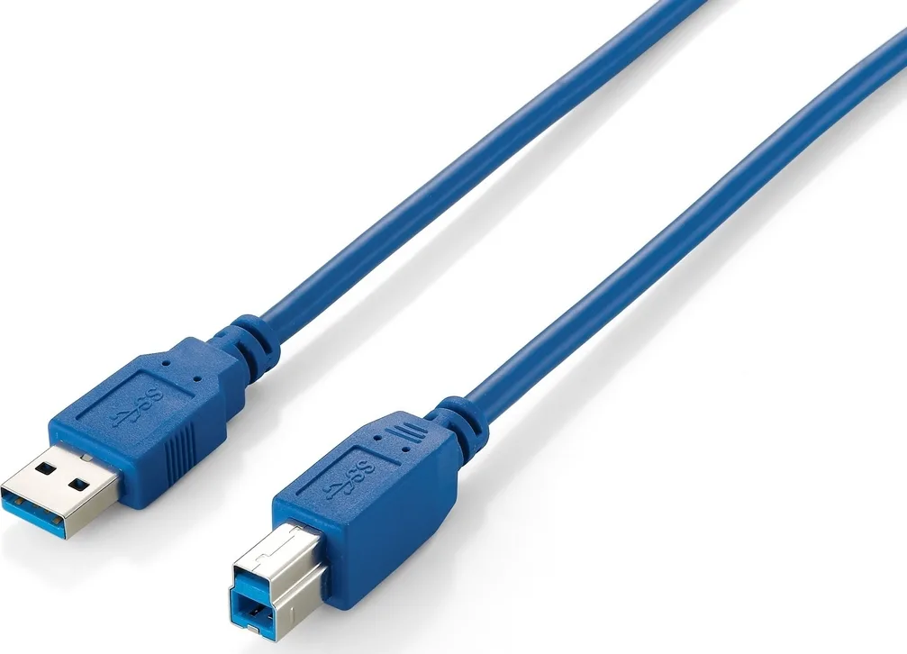 20210304162458_equip_usb_3_0_cable_usb_a_male_usb_b_male_3m_128293.jpeg Equip USB 3.0 Cable USB-A male - USB-B male 3m (128293) - Image 1