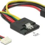 DeLock 15-Pin Sata - 4-Pin Molex Cable 0.15m Πολύχρωμο 85673