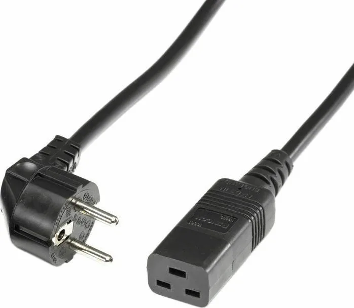 Roline Schuko - IEC C19 Cable 3m Μαύρο 19.08.1553 - Image 1