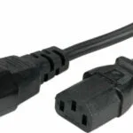 Roline Power Cable IEC C14 - IEC C13 Cable 0.5m Μαύρο 19.08.1505