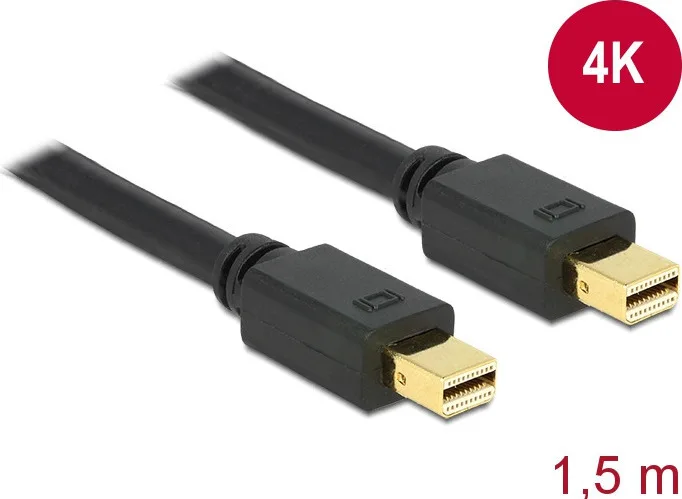 DeLock Cable mini DisplayPort male - mini DisplayPort male 1.5m (83474) - Image 1
