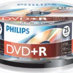 Philips Εγγράψιμα DVD+R 16x 4.7GB Cake Box 25τμχ DR4S6B25F/00