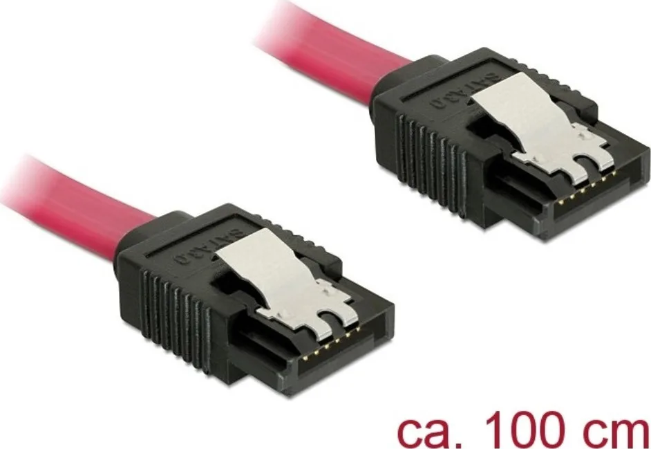 DeLock 7-Pin SATA III - 7-Pin SATA III Cable 1m Κόκκινο (82679) - Image 1