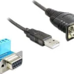 DeLock Καλώδιο USB 2.0 σε RS232 9-pin male 0.82m + Terminal Block
