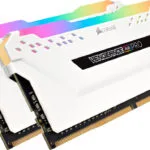 Corsair Vengeance RGB Pro White DDR4 32GB RAM με 2x16GB Modules και Ταχύτητα 3200 για Desktop CMW32GX4M2E3200C16W