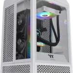 Thermaltake The Tower 100 Gaming Mini Tower Κουτί Υπολογιστή με Πλαϊνό Παράθυρο Snow