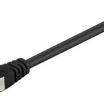 Goobay S/FTP Cat.6 (Gigabit) Καλώδιο Δικτύου Ethernet 1m Μαύρο 95478