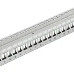 DeLock Patch Panel Keystone για Rack 1U 19" 24 Θυρών Γκρι 43302