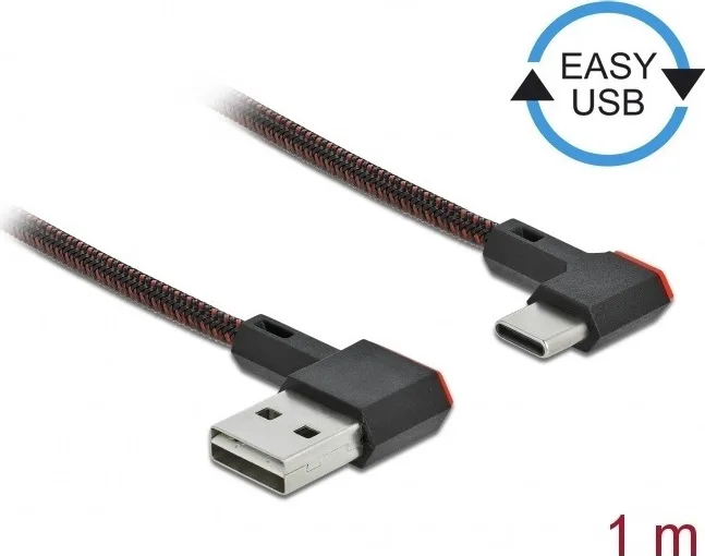 20210329152418_delock_angle_90_braided_usb_2_0_cable_usb_c_male_usb_a_male_mayro_1m_85281.jpeg DeLock Angle (90°) / Braided USB 2.0 Cable USB-C male - USB-A Μαύρο 1m 85281 - Image 1
