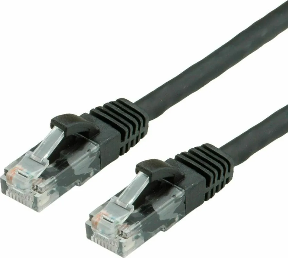 Value U/UTP Cat.6a (Gigabit) Καλώδιο Δικτύου Ethernet 3m Μαύρο 21.99.1463 - Image 1