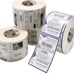 Zebra Z-Select 2000T 3007205-T 2100 Αυτοκόλλητες Ετικέτες σε Ρολό για Εκτυπωτή Ετικετών 70x32mm 4τμχ