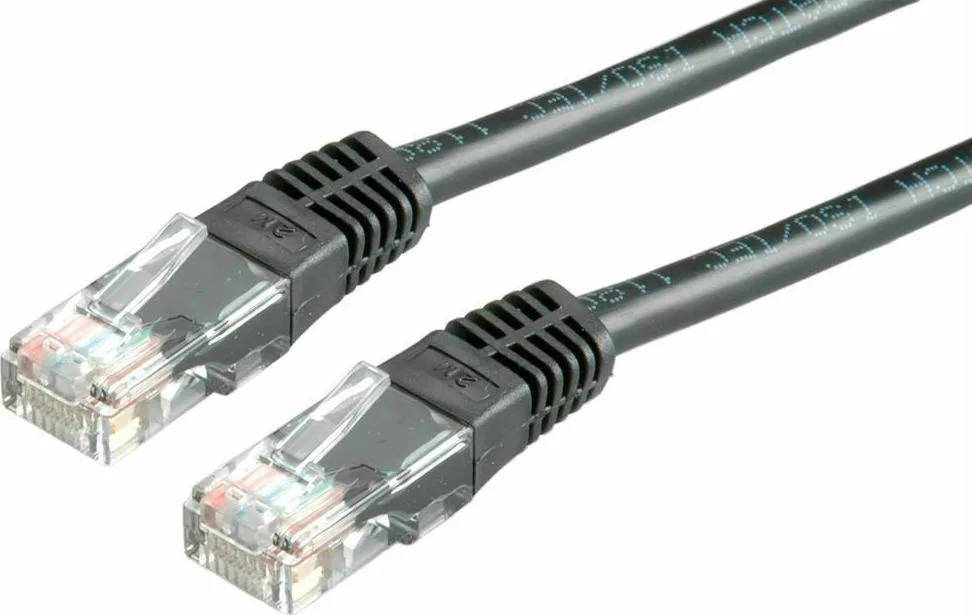 Value U/UTP Cat.6 (Gigabit) Καλώδιο Δικτύου Ethernet 7m Μαύρο 21.99.1575 - Image 1