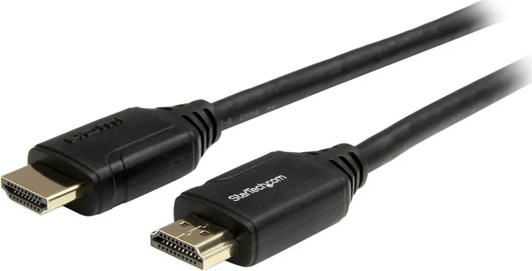 StarTech HDMI 2.0 Premium High Speed 4K 60Hz HDR Cable HDMI male - HDMI male 2m Μαύρο HDMM2MP - Image 1