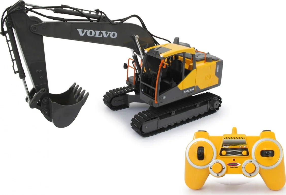20210408164418_jamara_volvo_rc_excavator_yellow.jpeg Jamara Volvo Τηλεκατευθυνόμενος Εκσκαφέας Κίτρινο - Image 1