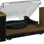 Lenco LS-100WD Wood LS-100WD Πικάπ με Belt Drive, Προενίσχυση και Ενσωματωμένα Ηχεία Καφέ