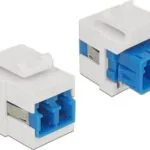 DeLock Lc Duplex Singlemode Keystone Blue/White