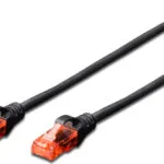 Digitus U/UTP Cat.6 (Gigabit) Καλώδιο Δικτύου Ethernet 0.25m Μαύρο DK-1617-0025/BL