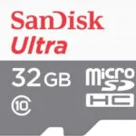 Sandisk Ultra microSDHC 32GB Class 10 A1 UHS-I 100MB/s με αντάπτορα
