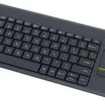Logitech K400 Plus Ασύρματο Πληκτρολόγιο με Touchpad Αγγλικό UK Μαύρο