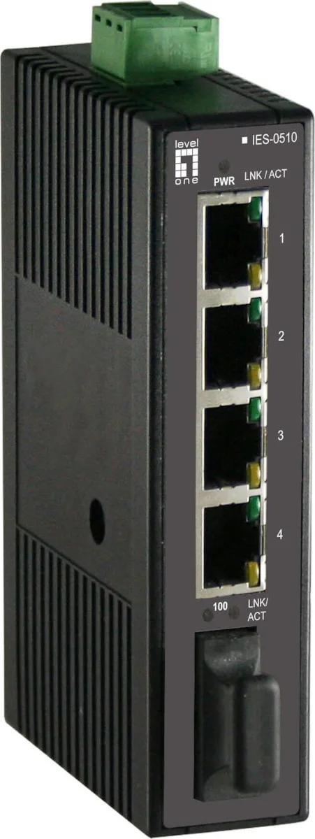 20210429091134_level_one_ies_0510.jpeg Level One IES-0510 Unmanaged L2 Switch με 5 Θύρες Ethernet - Image 1