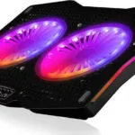 Modecom MC-CF18 RGB Cooling Pad για Laptop έως 18" με 2 Ανεμιστήρες