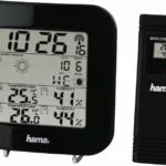 HAMA EWS-200 00186310 Ασύρματος Μετεωρολογικός Σταθμός Ψηφιακός Επιτραπέζιος Μαύρος