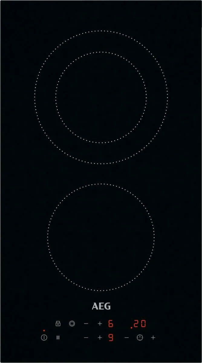 20210512132410_aeg_hrb32310cb.jpeg AEG 3000 Domino Κεραμική Εστία Αυτόνομη με Λειτουργία Κλειδώματος 29x52εκ. HRB32310CB - Image 1