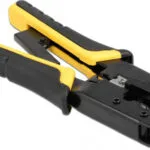 DeLock Πρέσα Ακροδεκτών Δικτύου RJ12, RJ11, RJ45 με Απογυμνωτή & Μηχανισμό Καστάνιας (Μήκος 180mm) 90520