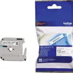 Brother MK231S Ταινία Ετικετογράφου 4m x 12mm σε Μαύρο Χρώμα