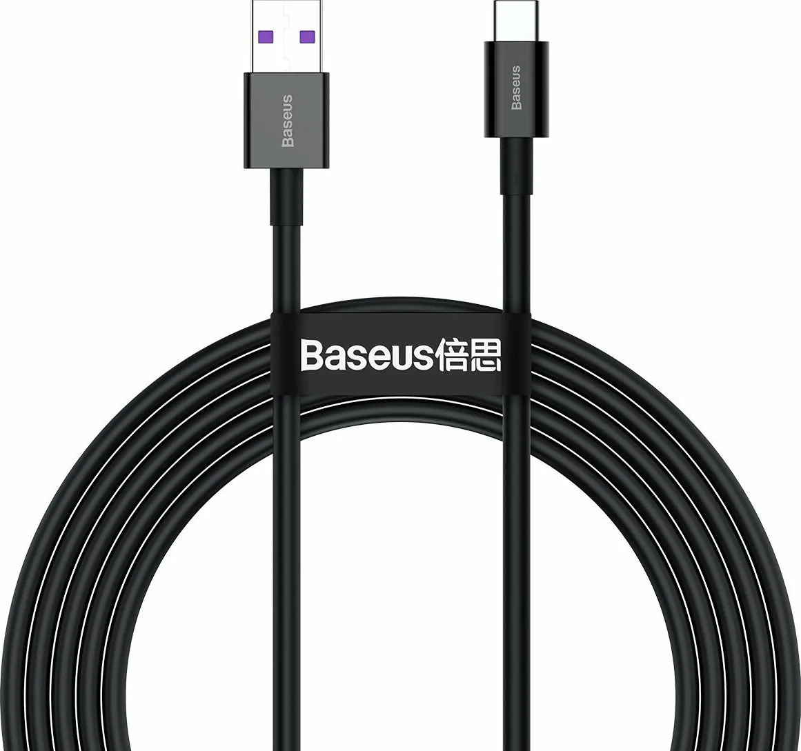Baseus Superior 66W USB 2.0 Cable USB-C male - USB-A 66W Μαύρο 2m CATYS-A01 - Image 1
