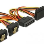 DeLock 15-Pin Sata - 15-Pin Sata Cable 0.15m Πολύχρωμο 60153