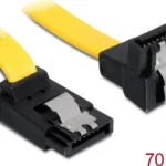 DeLock 7-Pin SATA III - 7-Pin SATA III Cable 0.7m Angle (90°) Κίτρινο (82822)