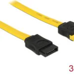 DeLock 7-Pin SATA III - 7-Pin SATA III Cable 30cm Κίτρινο (82855)