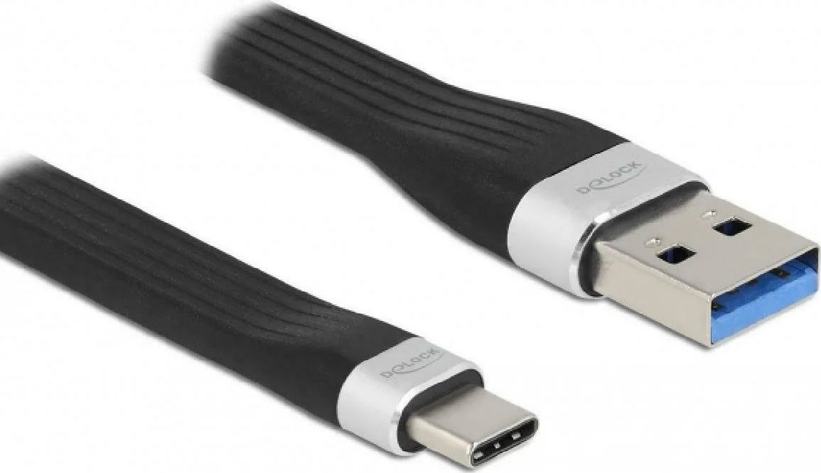 20210614093940_delock_usb_c_male_usb_a_male_14cm_85771.jpeg DeLock Μετατροπέας USB-C male σε USB-A male Γκρι 1τμχ 85771 - Image 1