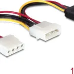 DeLock 15-Pin Sata - 4-Pin Molex Cable 0.16m Πολύχρωμο 60103